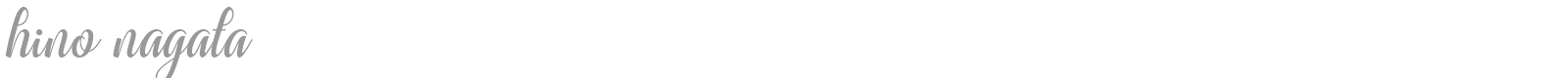 Hino Nagata font preview